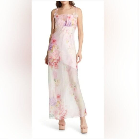 For Love And Lemons Lisa Organza Maxi Dress size S - Picture 1 of 9